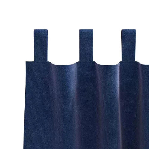  Sötétítő függönyök 2 pcs Sötét kék 140 x 140 cm Bársony