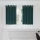  Sötétítő függönyök 2 pcs Sötétzöld 140 x 140 cm Bársony