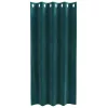  Sötétítő függönyök 2 pcs Sötétzöld 140 x 175 cm Bársony