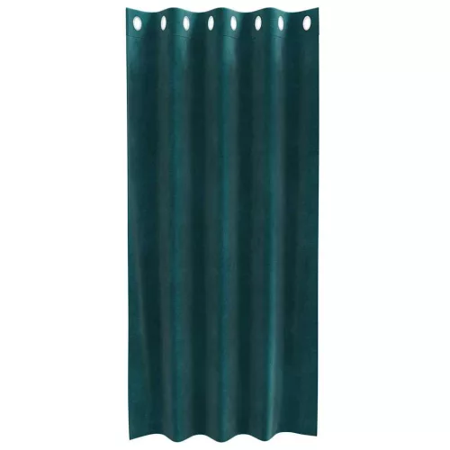  Sötétítő függönyök 2 pcs Sötétzöld 140 x 175 cm Bársony