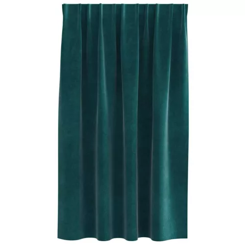  Sötétítő függönyök 2 pcs Sötétzöld 140 x 140 cm Bársony