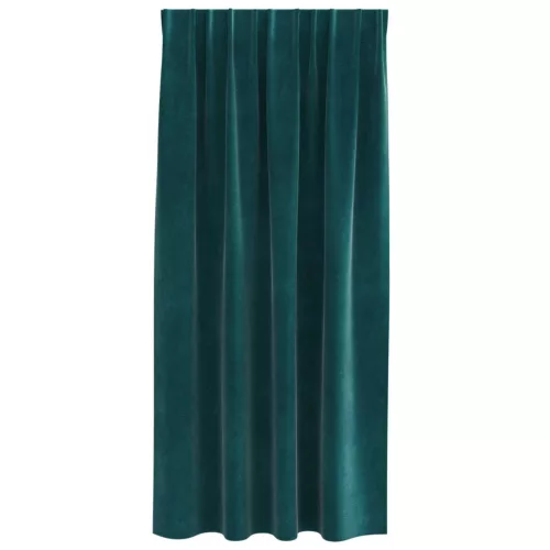  Sötétítő függönyök 2 pcs Sötétzöld 140 x 175 cm Bársony