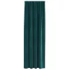  Sötétítő függönyök 2 pcs Sötétzöld 140 x 225 cm Bársony