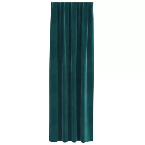  Sötétítő függönyök 2 pcs Sötétzöld 140 x 260 cm Bársony