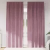  Sötétítő függönyök 2 pcs Sötét rózsaszín 140 x 245 cm Bársony