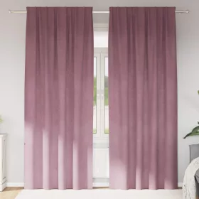    Sötétítő függönyök 2 pcs Sötét rózsaszín 140 x 245 cm Bársony