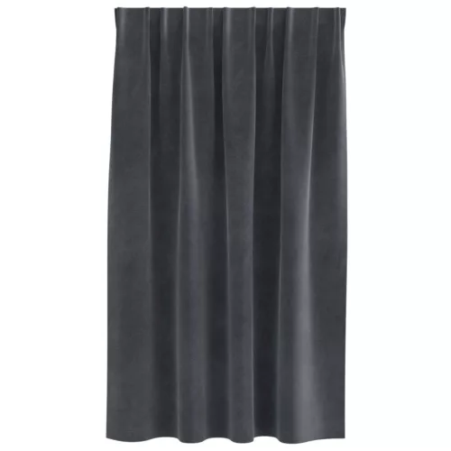  Sötétítő függönyök 2 pcs Világosszürke 140 x 140 cm Bársony