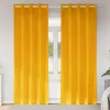 Sötétítő függönyök 2 pcs Mustár sárga 140 x 245 cm Bársony