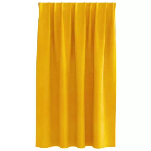  Sötétítő függönyök 2 pcs Mustár sárga 140 x 140 cm Bársony