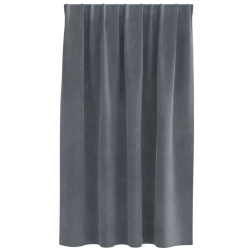  Sötétítő függönyök 2 pcs Világosszürke 140 x 140 cm Bársony