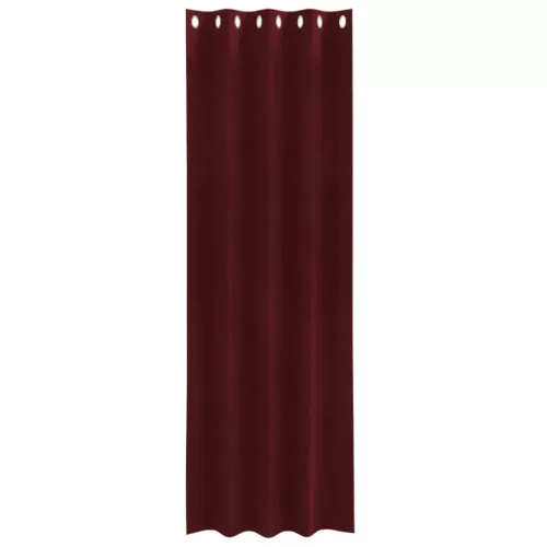  Sötétítő függönyök 2 pcs Bordó 140 x 260 cm Bársony