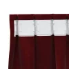  Sötétítő függönyök 2 pcs Bordó 140 x 140 cm Bársony