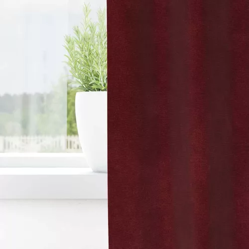  Sötétítő függönyök 2 pcs Bordó 140 x 225 cm Bársony