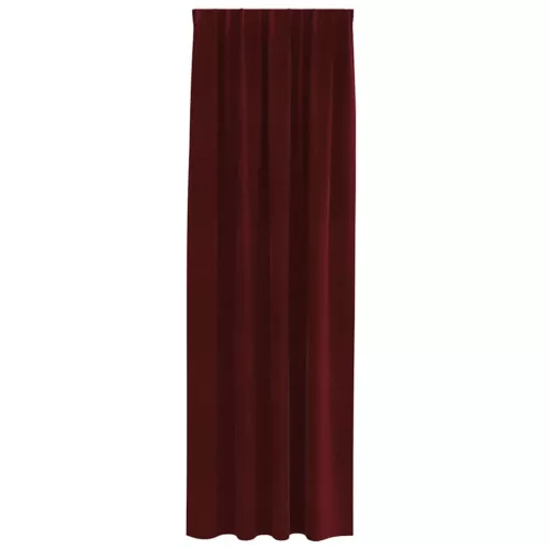  Sötétítő függönyök 2 pcs Bordó 140 x 225 cm Bársony