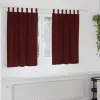  Sötétítő függönyök 2 pcs Bordó 140 x 140 cm Bársony