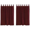  Sötétítő függönyök 2 pcs Bordó 140 x 140 cm Bársony
