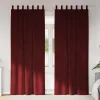  Sötétítő függönyök 2 pcs Bordó 140 x 225 cm Bársony