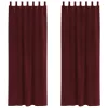  Sötétítő függönyök 2 pcs Bordó 140 x 225 cm Bársony