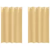  Függönyök függönyökkel 2 pcs Bézs 175 x 140 cm Poliészter