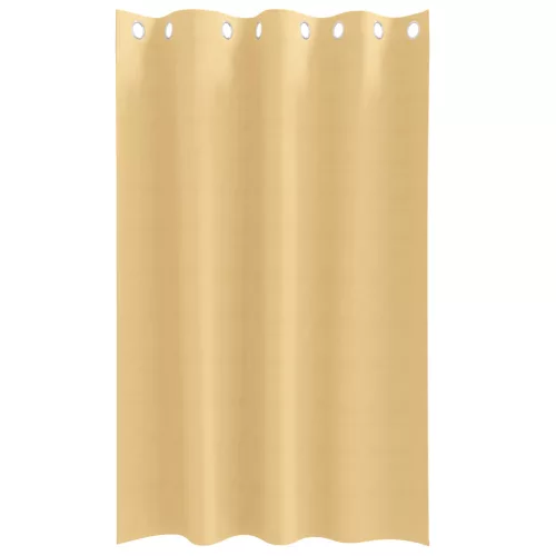  Függönyök függönyökkel 2 pcs Bézs 175 x 140 cm Poliészter