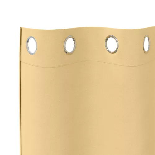  Függönyök függönyökkel 2 pcs Bézs 175 x 140 cm Poliészter