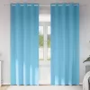  Függönyök 2 pcs Világos kék 225 x 140 cm Poliészter