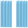  Függönyök 2 pcs Világos kék 225 x 140 cm Poliészter