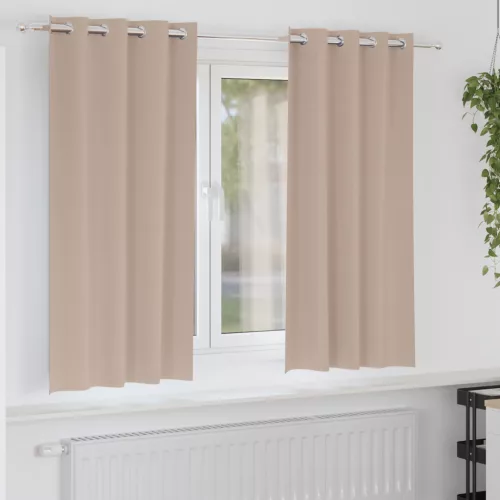  Függönyök függönyökkel 2 pcs Tópszínű 175 x 140 cm Poliészter