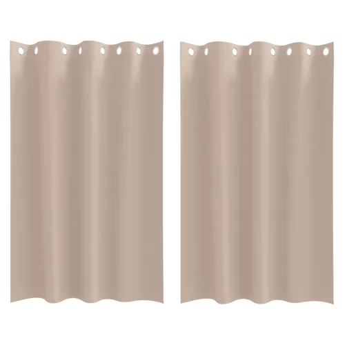  Függönyök függönyökkel 2 pcs Tópszínű 175 x 140 cm Poliészter