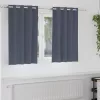  Függönyök 2 pcs Antracitszürke 140 x 140 cm Poliészter