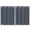  Függönyök 2 pcs Antracitszürke 140 x 140 cm Poliészter