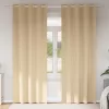  Függönyök függönyökkel 2 pcs Krém 225 x 140 cm Poliészter