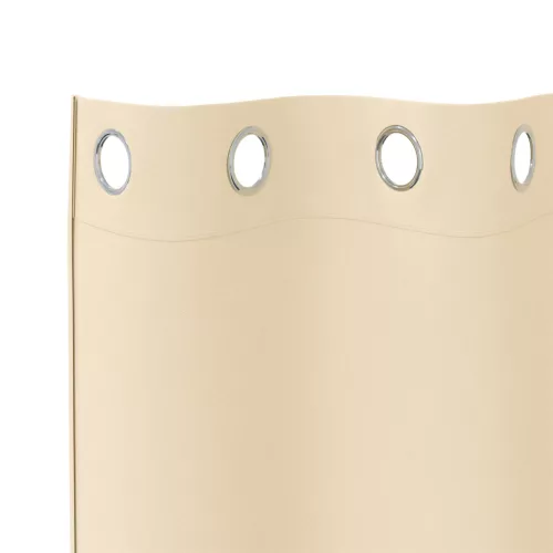  Függönyök függönyökkel 2 pcs Krém 225 x 140 cm Poliészter