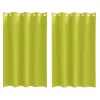  Függönyök függönyökkel 2 pcs Alma zöld 175 x 140 cm Poliészter