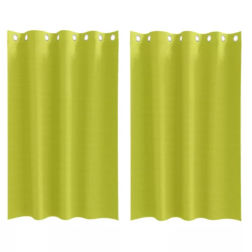  Függönyök függönyökkel 2 pcs Alma zöld 175 x 140 cm Poliészter
