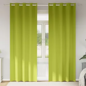    Függönyök függönyökkel 2 pcs Alma zöld 225 x 140 cm Poliészter
