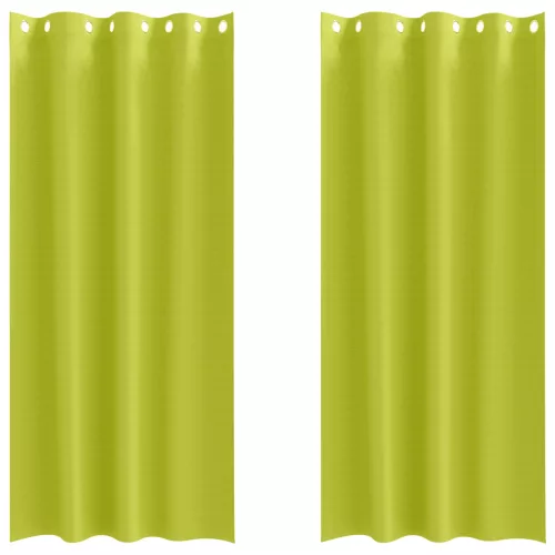  Függönyök függönyökkel 2 pcs Alma zöld 260 x 140 cm Poliészter