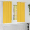  Függönyök 2 pcs mustársárga 175 x 140 cm Poliészter
