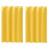 Függönyök 2 pcs mustársárga 175 x 140 cm Poliészter