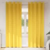  Függönyök 2 pcs mustársárga 260 x 140 cm Poliészter