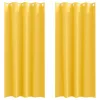  Függönyök 2 pcs mustársárga 260 x 140 cm Poliészter