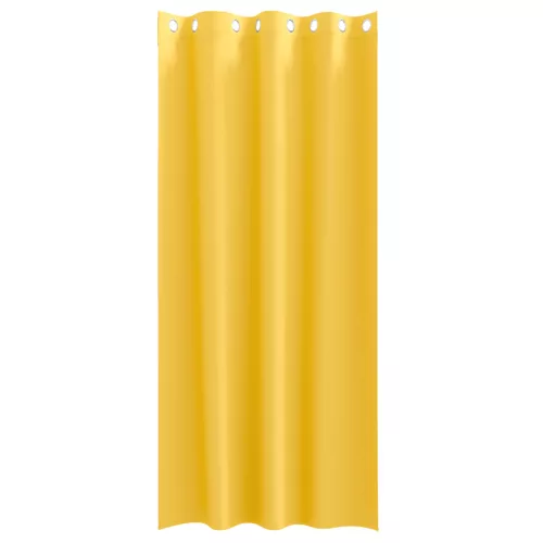  Függönyök 2 pcs mustársárga 260 x 140 cm Poliészter