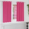  Függönyök 2 pcs Fényes rózsaszín 175 x 140 cm Poliészter