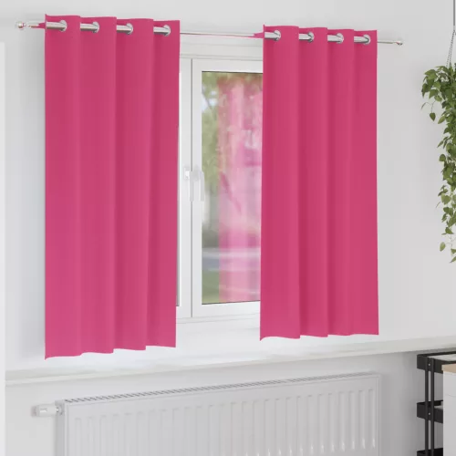  Függönyök 2 pcs Fényes rózsaszín 175 x 140 cm Poliészter
