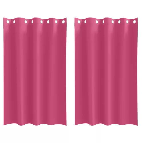  Függönyök 2 pcs Fényes rózsaszín 175 x 140 cm Poliészter