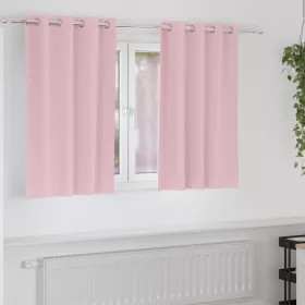    Függönyök 2 pcs Baba rózsaszín 140 x 140 cm Poliészter