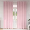  Függönyök 2 pcs Baba rózsaszín 245 x 140 cm Poliészter