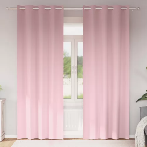  Függönyök 2 pcs Baba rózsaszín 245 x 140 cm Poliészter