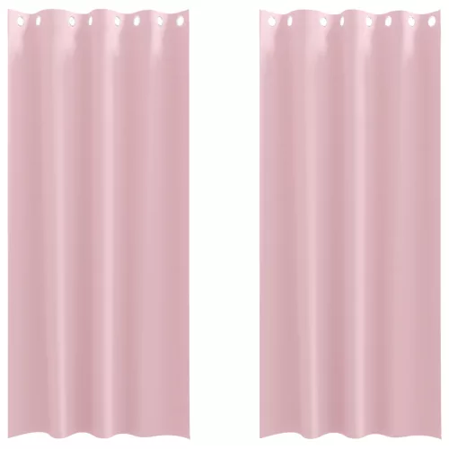  Függönyök 2 pcs Baba rózsaszín 245 x 140 cm Poliészter