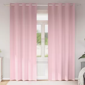    Függönyök 2 pcs Baba rózsaszín 260 x 140 cm Poliészter